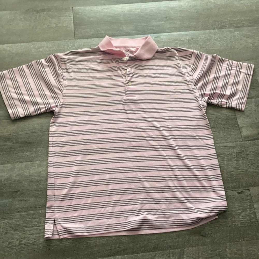 PGA Tour Mens Medium Golf Polo Shirt Pink - Picture 4 of 5